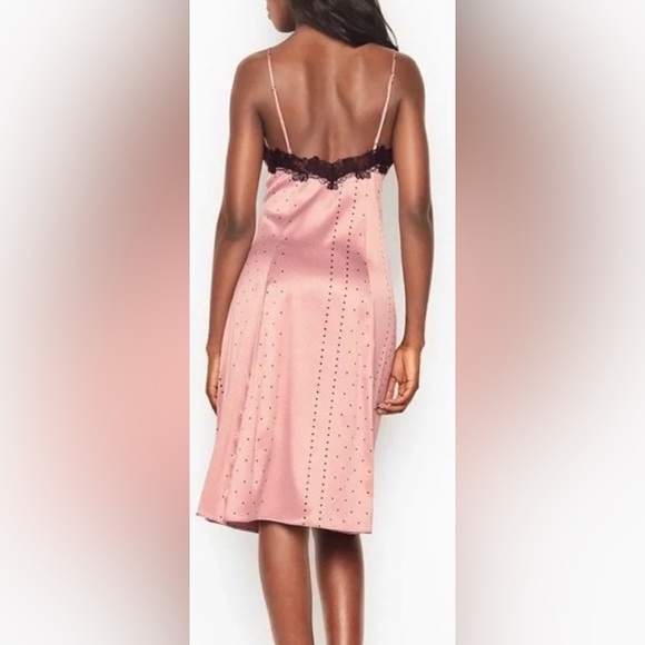 Excellent Condition, Victoria's Secret, Pink & Black Slip Dress, Size Medium - Picture 6 of 12